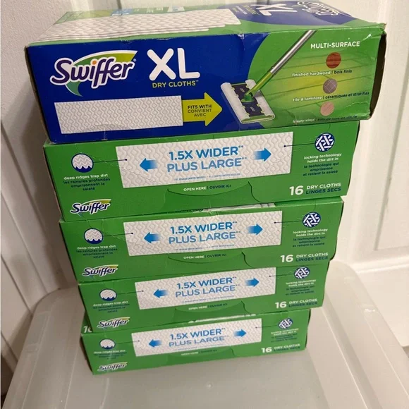New (5) Boxes of Swifter XL Dry Cloths (Bundle Deal) - Picture 4 of 8